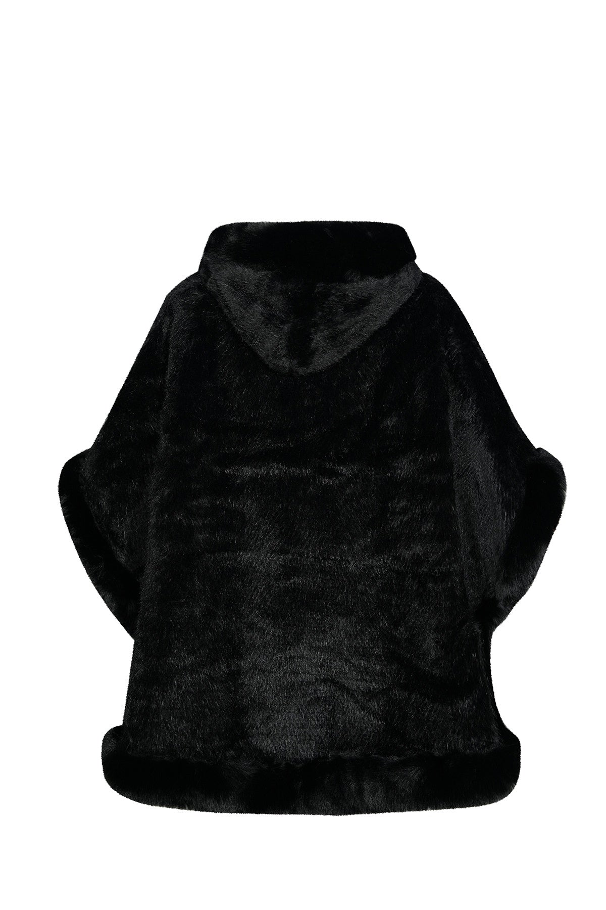 Lucchi Italy Women's Hooded Cape - Black