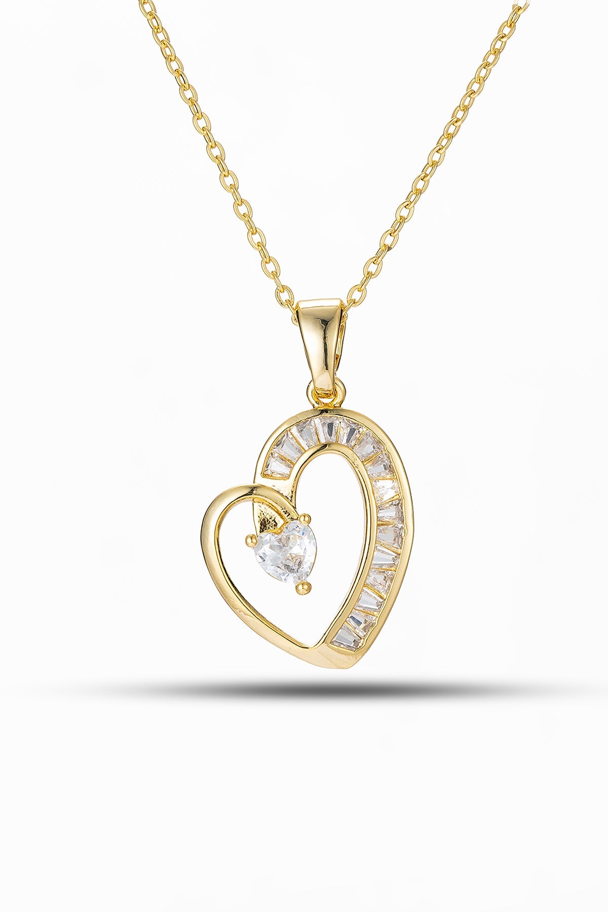 Lucchi Italy Heart-Shaped Pendant Necklace - 1