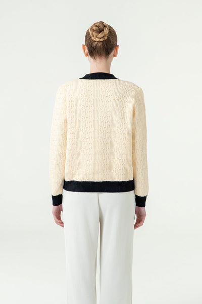 Lucchi Italy Women's Cardigan - Cream