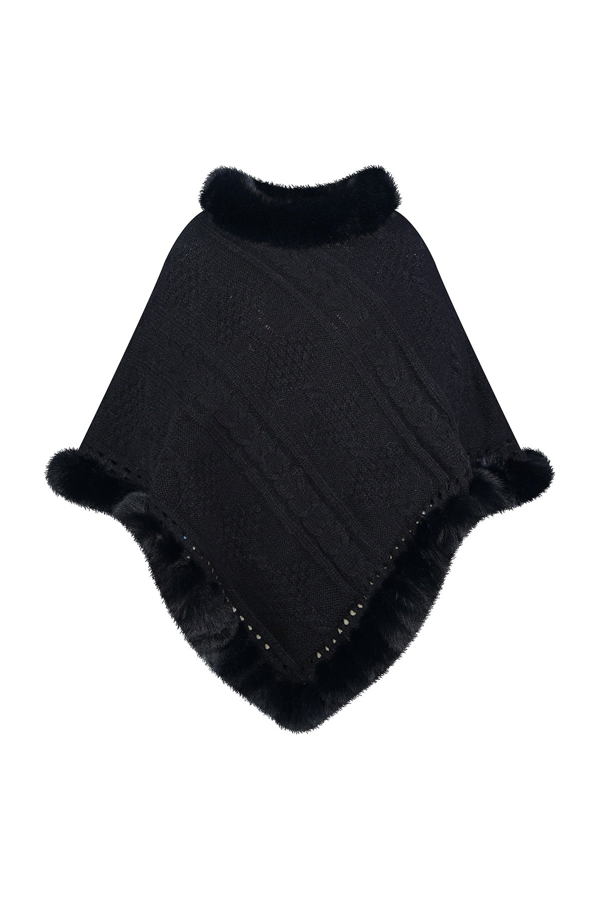 Lucchi Italy Women's Poncho - Black