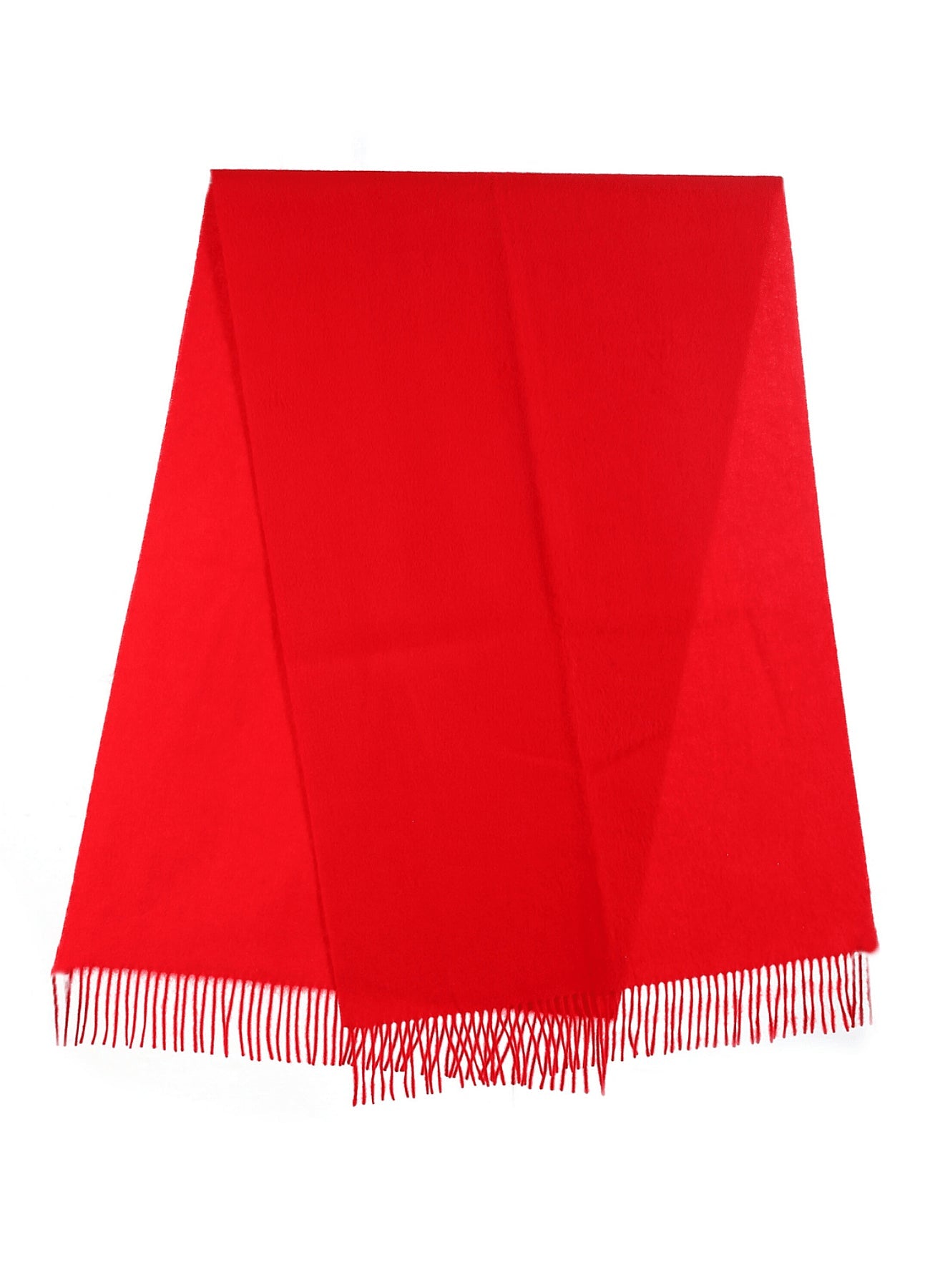 Lucchi Italy Red Blanket 100% Pure Lambs wool Scottish Throw