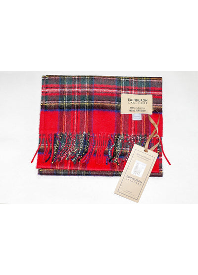 Lucchi Italy Royal Stewart Scarf - Made in Scotland 100% Pure Lambswool