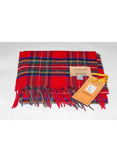 Lucchi Italy Royal Stewart Scarf - Made in Scotland 100% Pure Lambswool