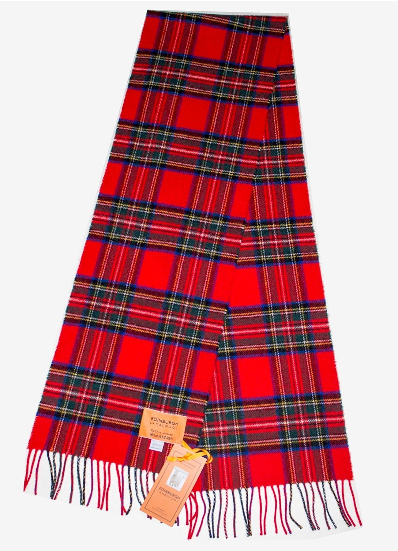 Lucchi Italy Royal Stewart Scarf - Made in Scotland 100% Pure Lambswool