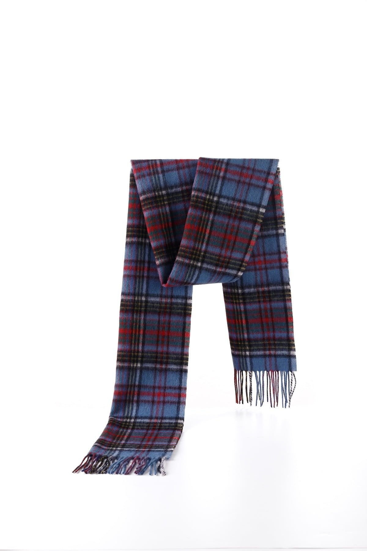 Lucchi Italy 100% Pure Cashmere Scarf Design Anderson Tartan - Big Size
