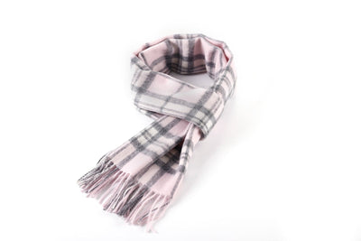 Lucchi Italy Scarf 100% Pure Lambswool Scottish Design Pink