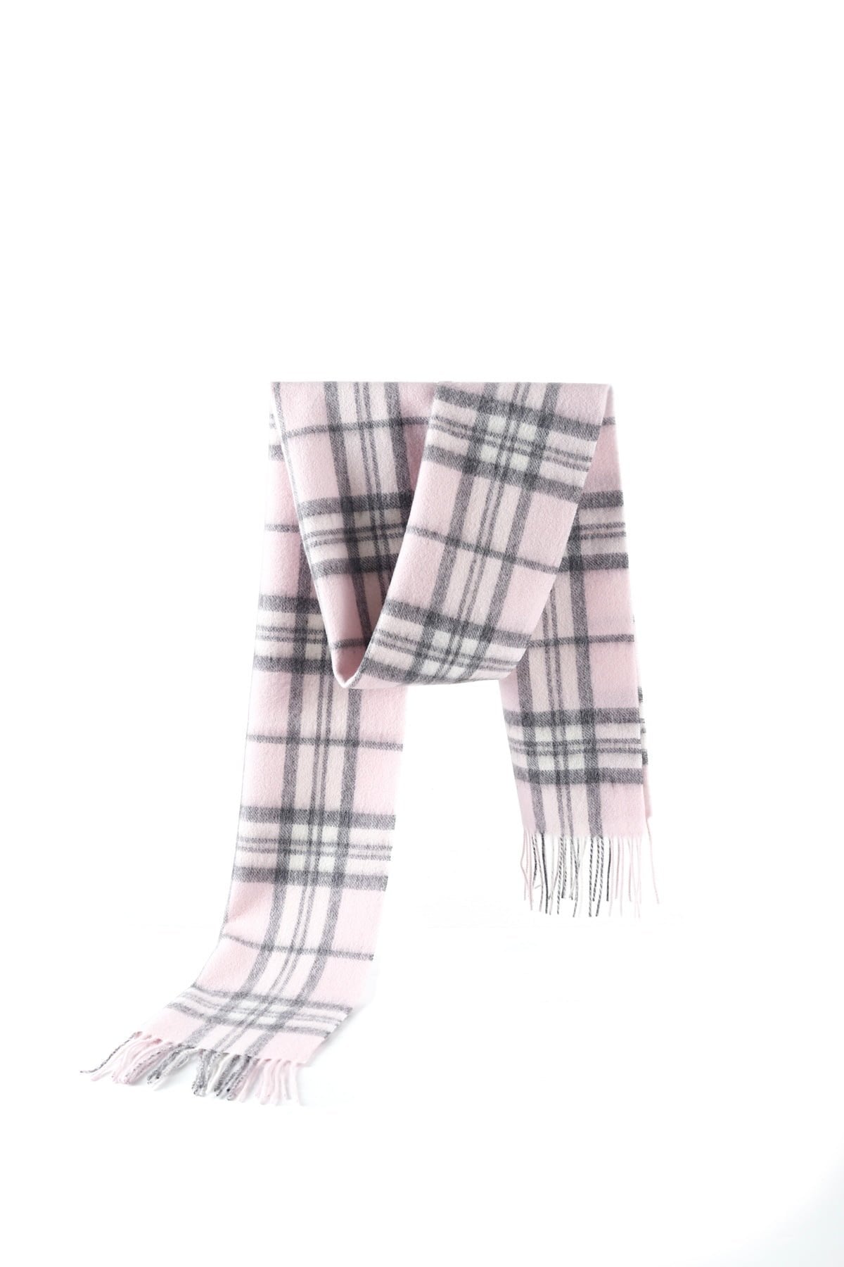Lucchi Italy Scarf 100% Pure Lambswool Scottish Design Pink