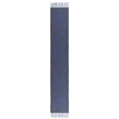 Lucchi Italy Single Thistle Blue Scarf 100% Pure Lambswool