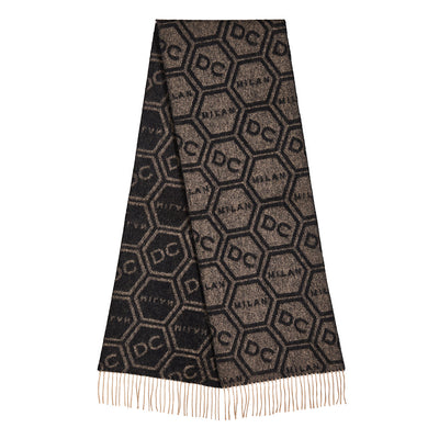 Lucchi Italy Scarf Exclusive Iconic Design 100% Pure Wool
