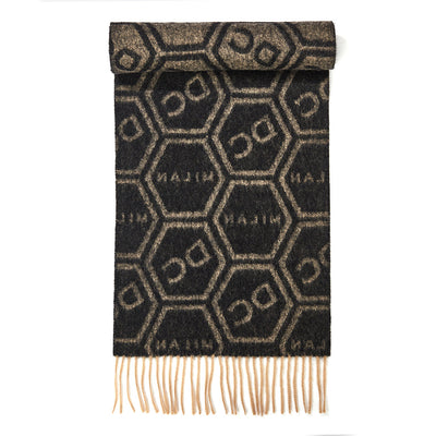 Lucchi Italy Scarf Exclusive Iconic Design 100% Pure Wool