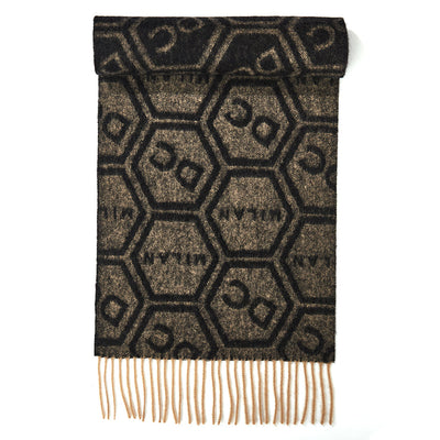 Lucchi Italy Scarf Exclusive Iconic Design 100% Pure Wool