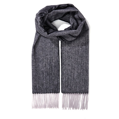 Lucchi Italy Stag Grey Scarf 100% Pure Lambswool
