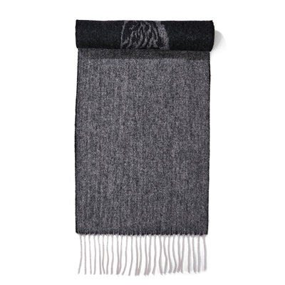 Lucchi Italy Stag Grey Scarf 100% Pure Lambswool