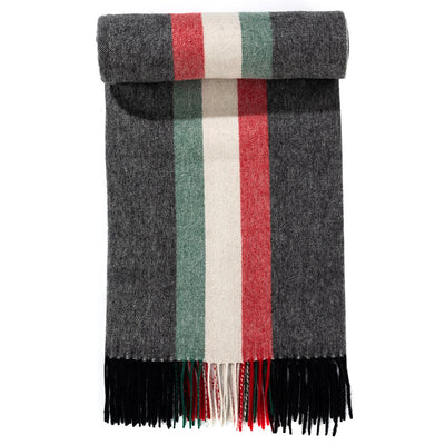 Lucchi Italy Designer Scarf Milano Grey Scarf 100% Pure wool