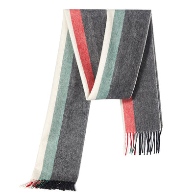 Lucchi Italy Designer Scarf Milano Grey Scarf 100% Pure wool