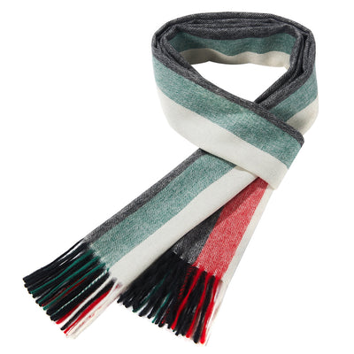 Lucchi Italy Designer Scarf Milano Grey Scarf 100% Pure wool