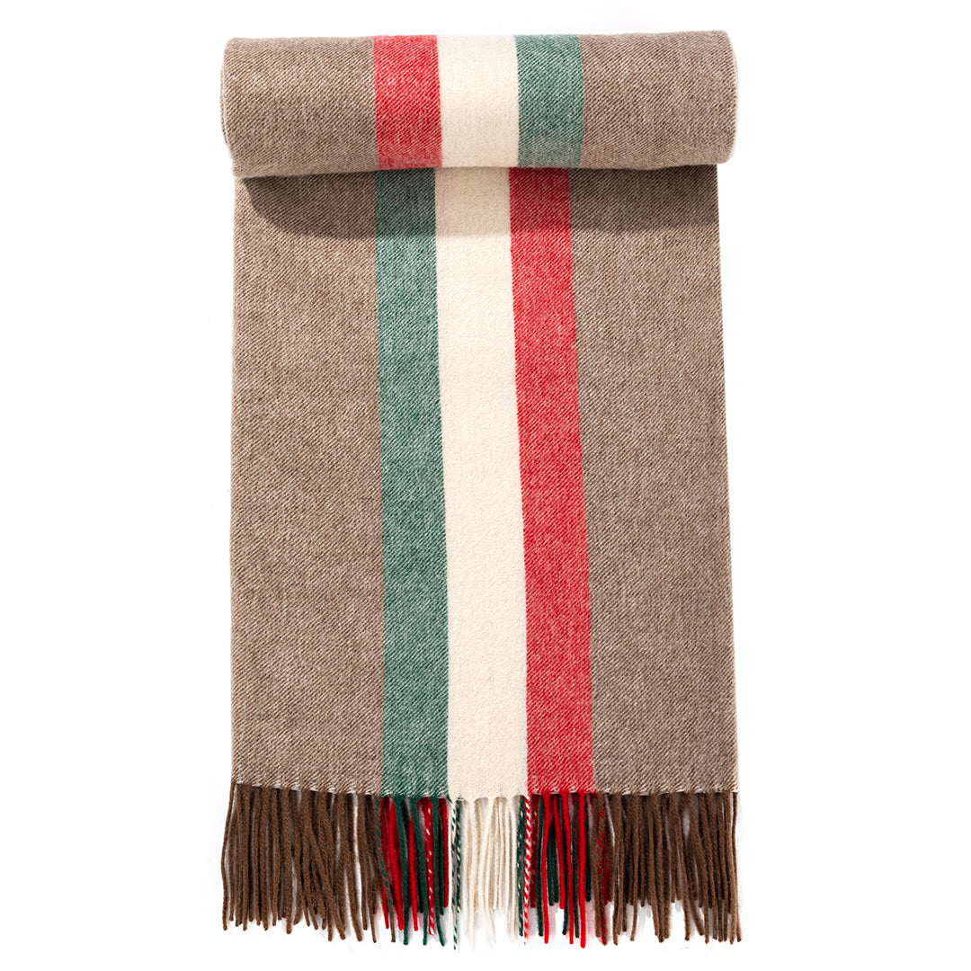 Lucchi Italy er Scarf Milano Beige scarf 100% Pure Lambs wool