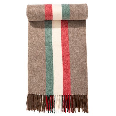 Lucchi Italy er Scarf Milano Beige scarf 100% Pure Lambs wool