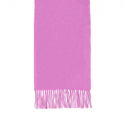 Lucchi Italy Scarf Plain Dark Pink 100% Pure Lambswool