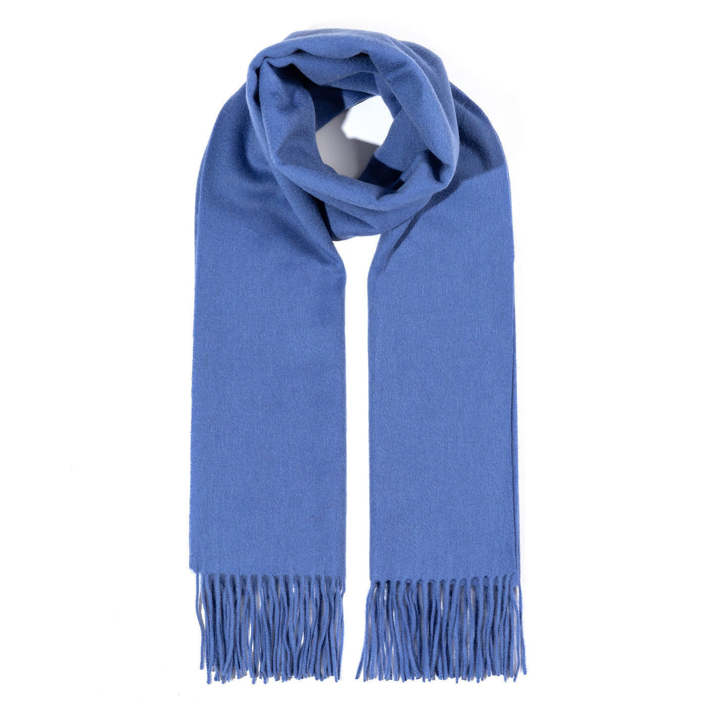 Lucchi Italy Scarf Plain Light Blue 100% Pure Lambswool