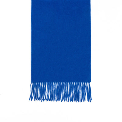 Lucchi Italy Scarf Plain Dark Blue 100% Pure Lambswool