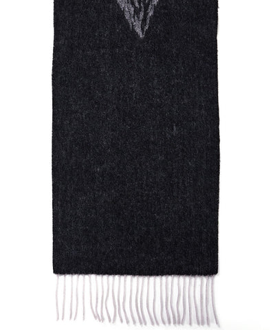 Lucchi Italy Stag Grey Stole 100% Pure Lambswool