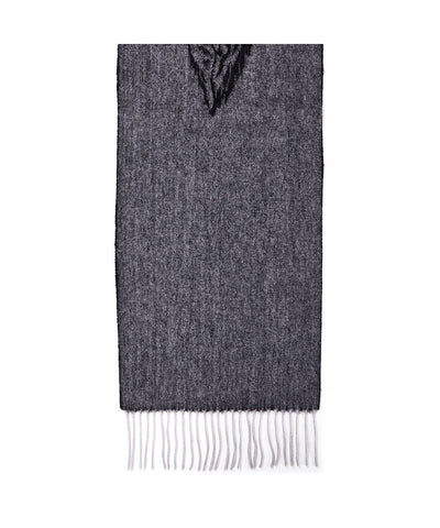 Lucchi Italy Stag Grey Stole 100% Pure Lambswool