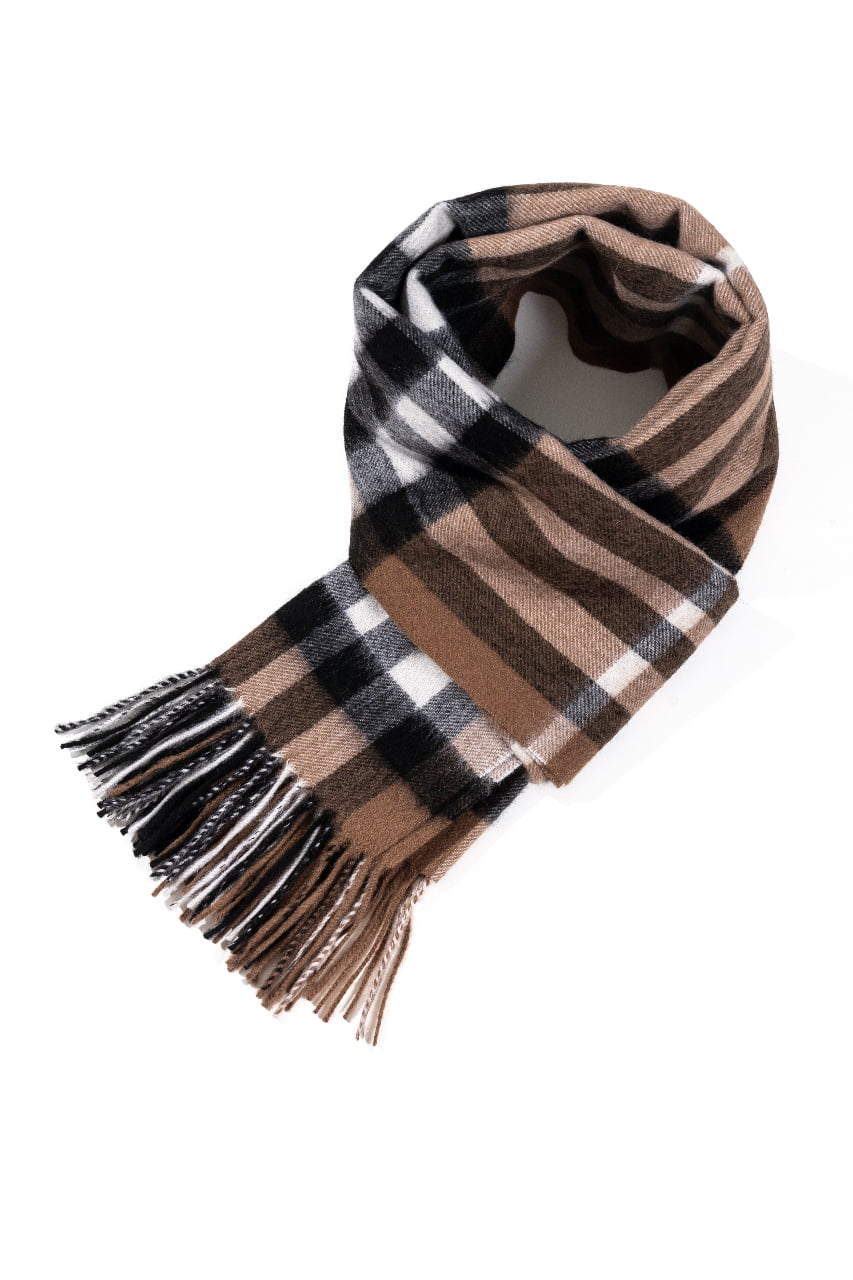 Lucchi Italy Scarf DC Check Oversized Wrap 100% Pure Lambswool