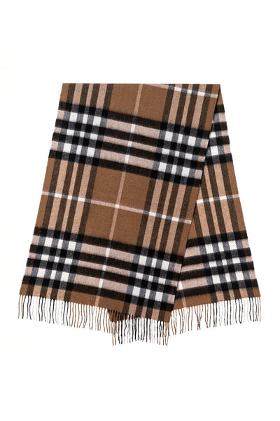 Lucchi Italy Scarf DC Check Oversized Wrap 100% Pure Lambswool