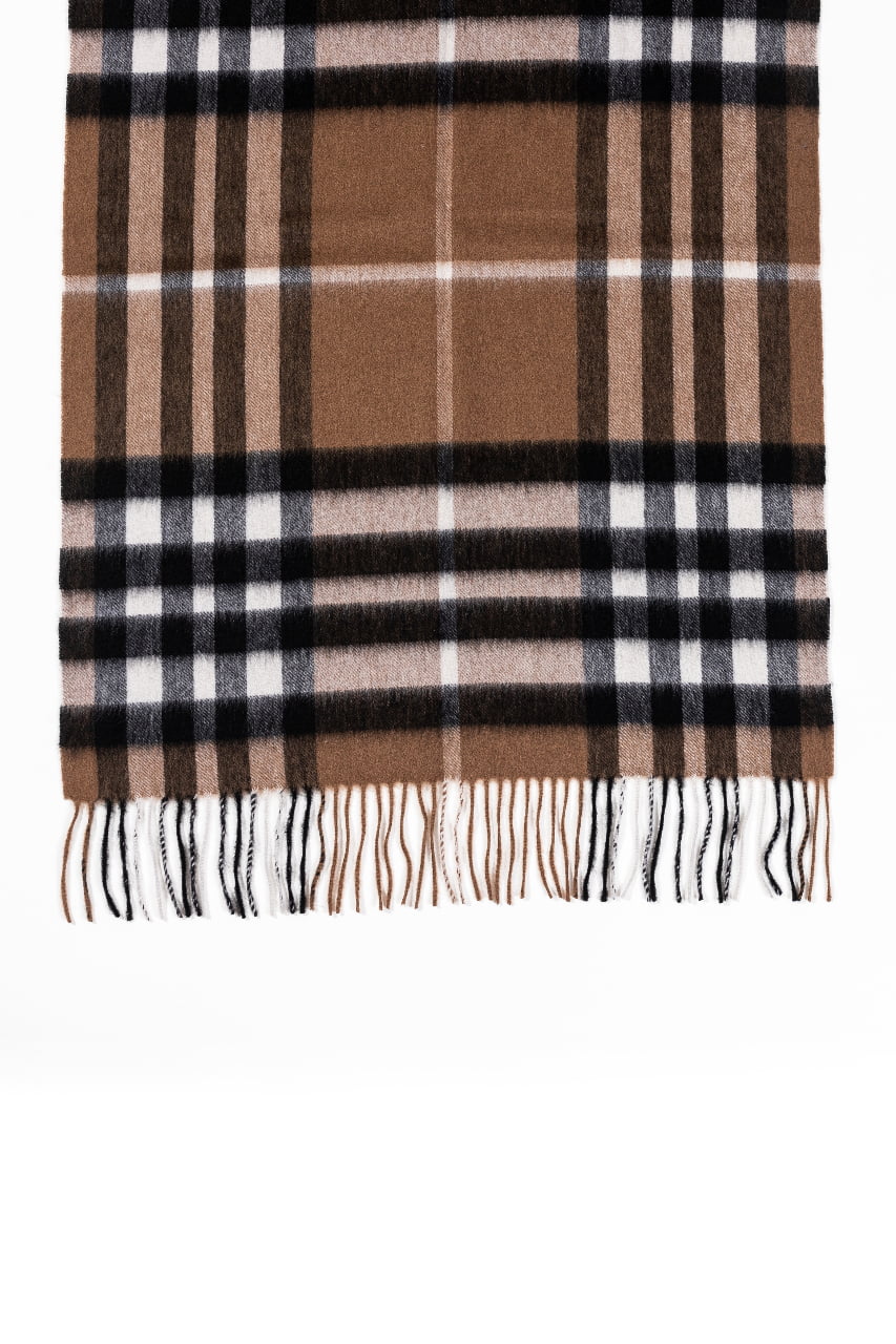 Lucchi Italy Scarf DC Check Oversized Wrap 100% Pure Lambswool