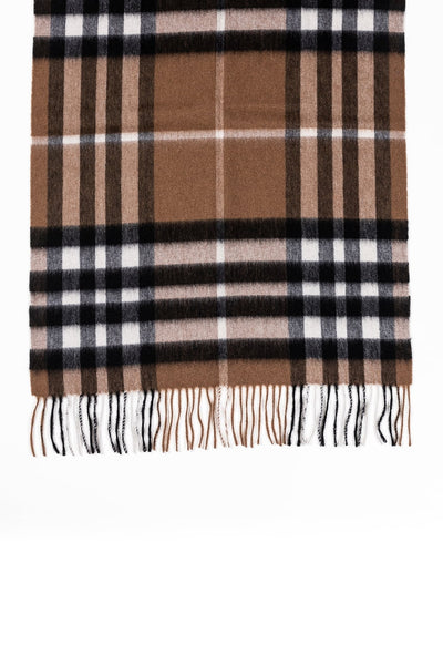 Lucchi Italy Scarf DC Check Oversized Wrap 100% Pure Lambswool