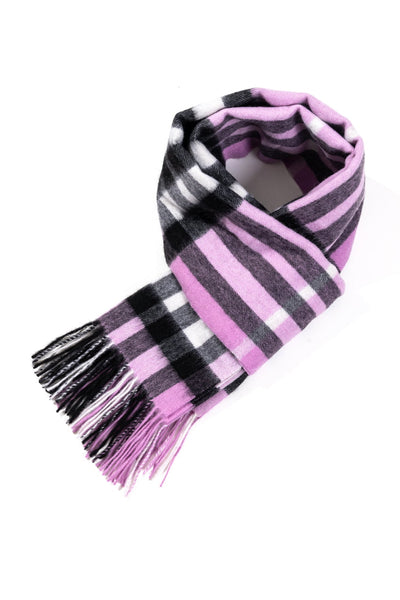 Lucchi Italy Scarf DC Check Oversized Wrap 100% Pure Lambswool