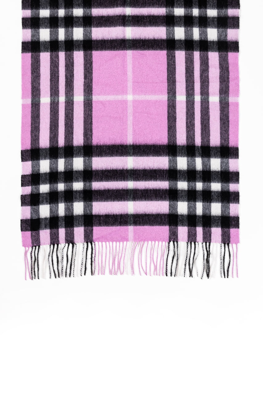 Lucchi Italy Scarf DC Check Oversized Wrap 100% Pure Lambswool
