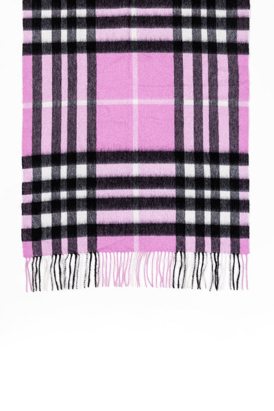 Lucchi Italy Scarf DC Check Oversized Wrap 100% Pure Lambswool