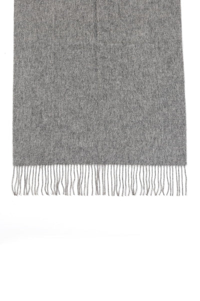 Lucchi Italy Plain Scarf Grey Oversized Wrap 100% Pure Lambswool