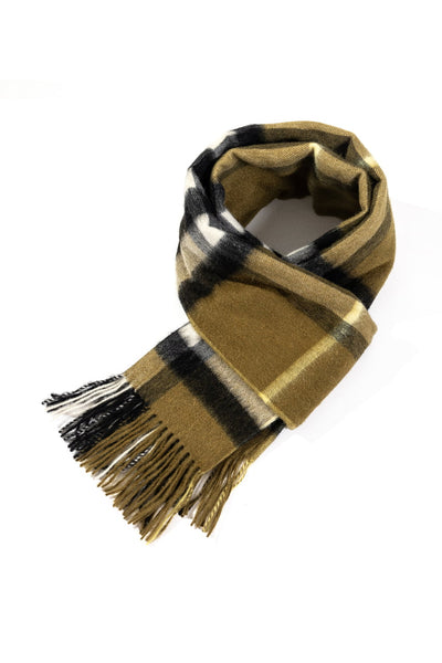 Lucchi Italy Scarf DC Check Oversized Wrap 100% Pure Lambswool