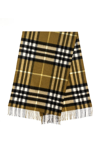 Lucchi Italy Scarf DC Check Oversized Wrap 100% Pure Lambswool