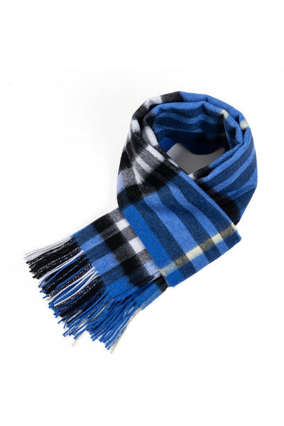 Lucchi Italy Scarf DC Check Oversized Wrap 100% Pure Lambswool