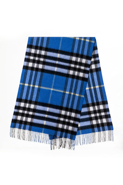 Lucchi Italy Scarf DC Check Oversized Wrap 100% Pure Lambswool