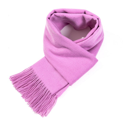 Lucchi Italy Plain Scarf Dark Pink Oversized Wrap 100% Pure Lambswool