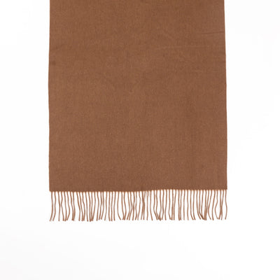 Lucchi Italy Plain Scarf Brown Oversized Wrap 100% Pure Lambswool