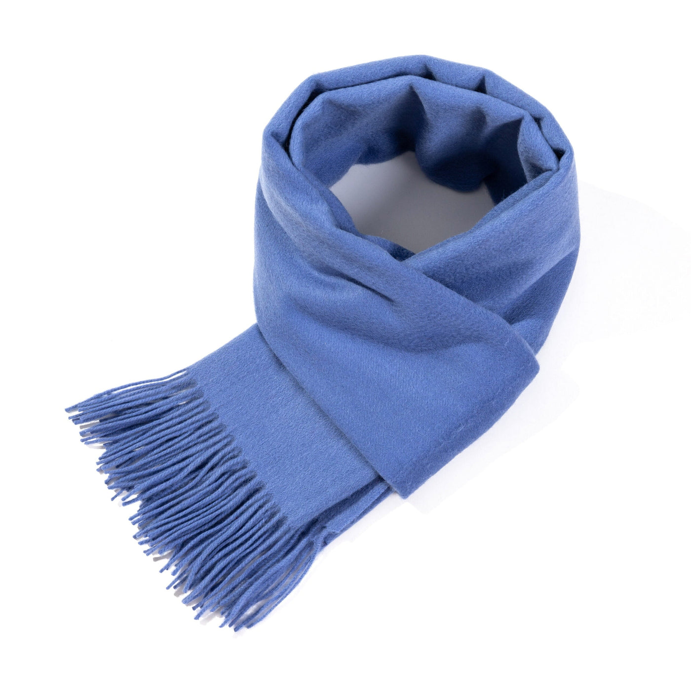Lucchi Italy Plain Scarf Light Blue Oversized Wrap 100% Pure Lambswool