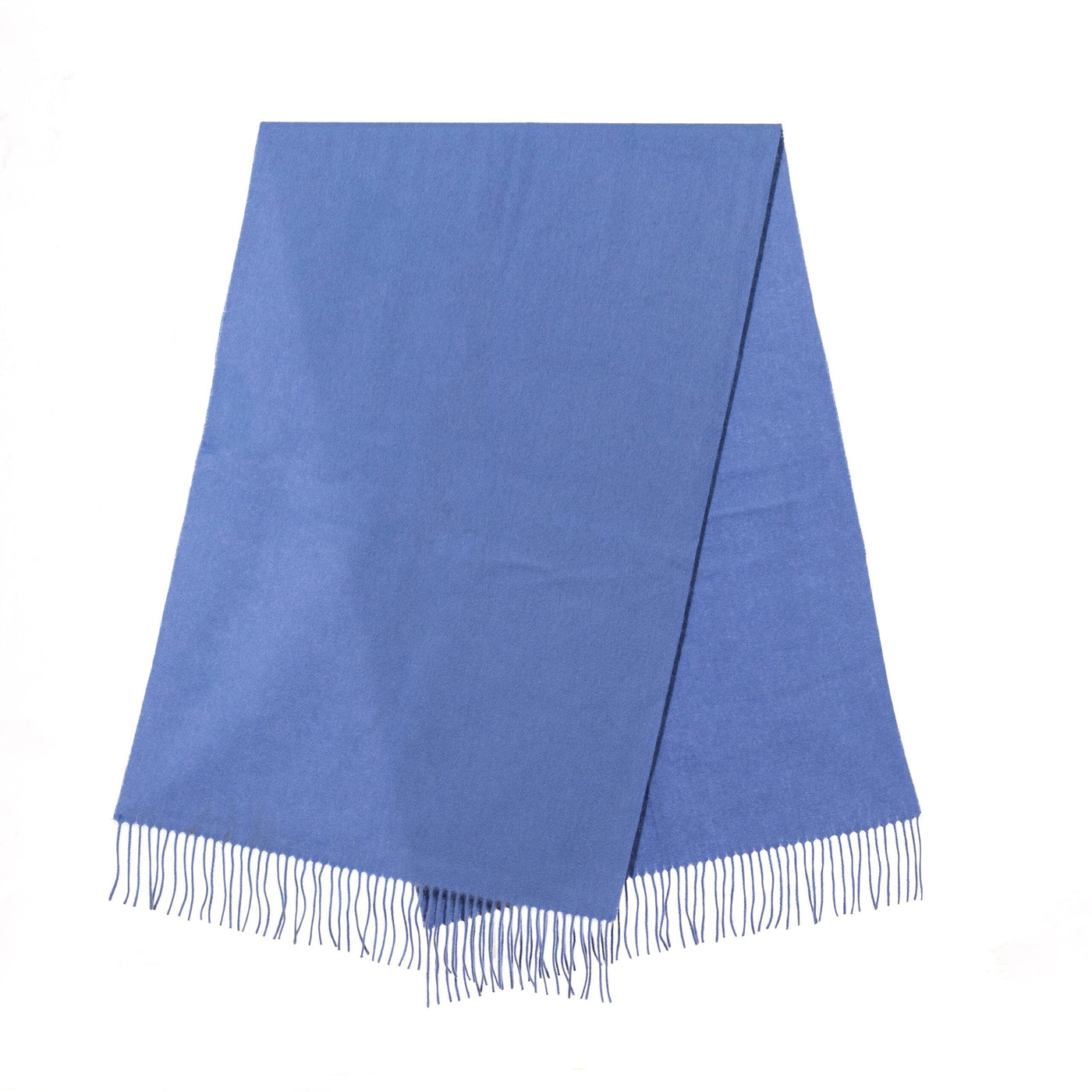 Lucchi Italy Plain Scarf Light Blue Oversized Wrap 100% Pure Lambswool