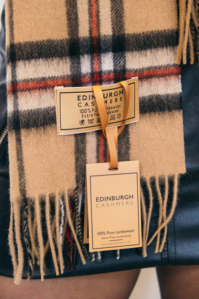 Lucchi Italy Scarf Scottish Design 100% Pure Lambswool