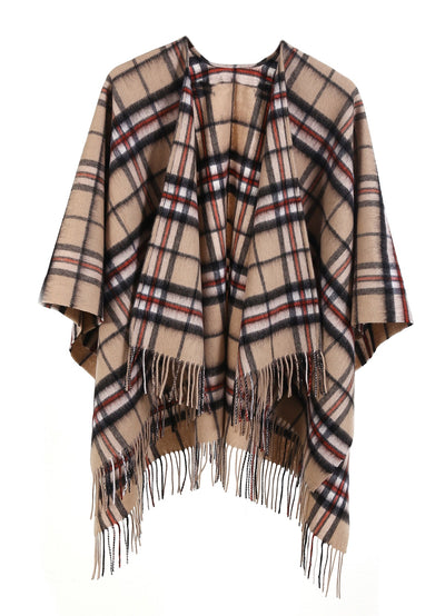 Lucchi Italy Cashmere Cape Poncho Scottish Thomson Camel