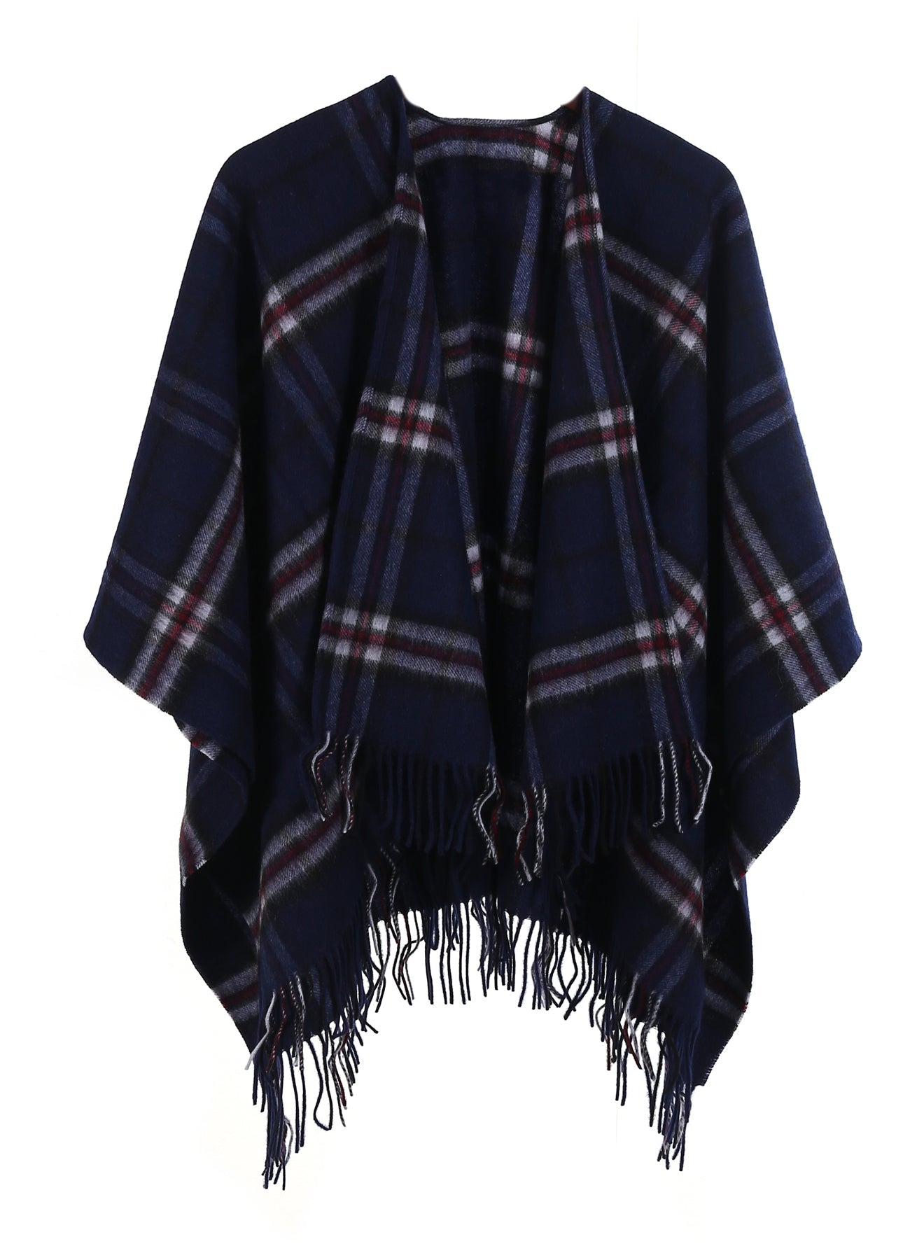 Lucchi Italy Cape Scottish Design Poncho 100% Pure Lambs wool