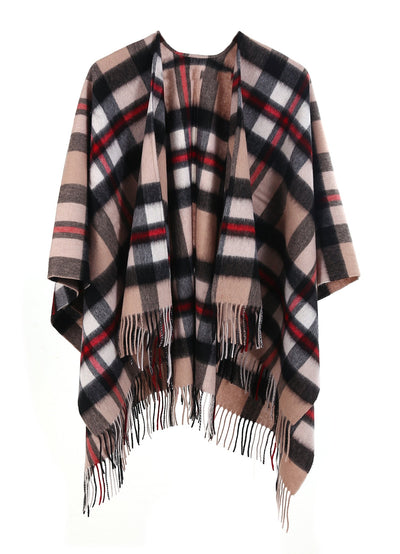 Lucchi Italy Cashmere Poncho Cape DC Design Camel