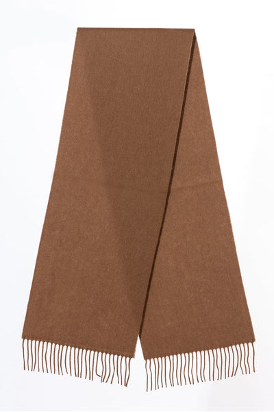 Lucchi Italy 100% Pure Cashmere Scarf Brown