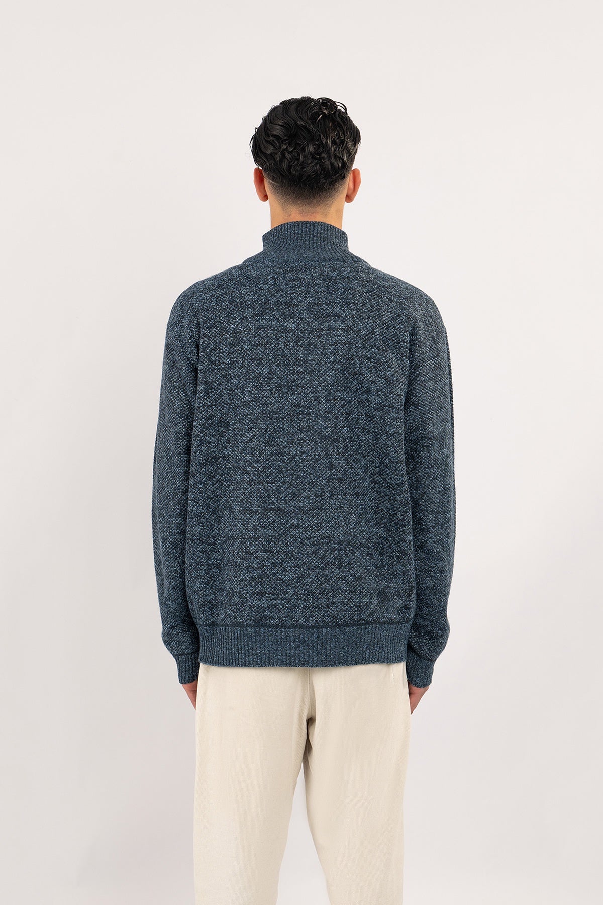Lucchi Italy Men's Cardigan - Blue