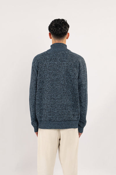 Lucchi Italy Men's Cardigan - Blue